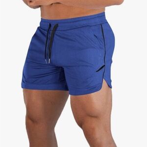 Men's Athletic Performance Shorts in Blue